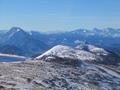 Gipfelblick nach Westen: Grimming, Kamm - hinten rechts die Dachsteingipfel