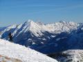Gipfelblick nach Osten zu den Haller Mauern und Gesusebergen
