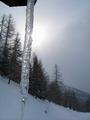 Nach der Abfahrt durch den Wald eine kleine Rast bei der Schladminger Alm