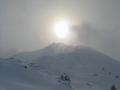 Als wir in Gipfelnhe kommen, zieht es leider wieder etwas zu und leichter Schneefall setzt ein.