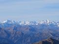 Fernblick nach Westen in die Hohen Tauern zum Wiesbachhorn