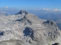 Die Aussicht zum etwas hheren, beindruckenden Mosermandl begleitet uns heute lange Zeit auf unserer Tour