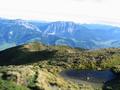 Blick zurck zur Pleschnitzzinkenhtte - im Hintergrund (rechts) liegt Grbming - links davon die Kammspitze (zuletzt am 03.09.2005) und ganz links der Stoderzinken (Hochzeitsberg und meistbesuchter Gipfel)