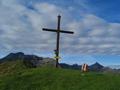 Das Gipfelkreuz bei meinem heutigen ersten Besucht am Pleschnitzzinken