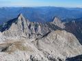 Blick zum Kleinen Buchstein (links) und zur Tieflimauer (rechts), auf die auch ein schner Klettersteig (Teufelssteig) fhrt (Siehe Tour vom 05.08.2005)