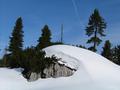 Im Kemetgebirge liegt noch mindestens 1 Meter Schnee