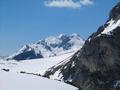 Die Gipfel um Eselstein und Scheichenspitze kommen zum Vorschein