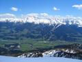 Blick in die Niederen Tauern - im Ennstal ist es bereits frhlingshaft grn