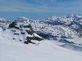 Blick zu meinem n�chsten Ziel - Vorderer und Hinterer Schwarzmooskogel (in Bildmitte)