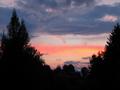 Tourabschlu im Abendrot