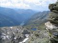 Tiefblick zum Wildlochsee (vorne) und Riesachsee (hinten)