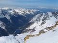 Tiefblick zum Riesachsee - rechts im Hintergrund der Hochknig