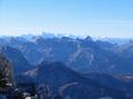 Blick nach Sden bis in die schneebedeckten Berge der Hohen Tauern