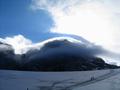 Mystische Lichtspiele ber dem Gipfel des Hohen Dachstein beim Abstieg ber den Gosaugletscher - Bild 1 von 4 ...
