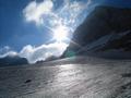 Im Sonnenlicht glnzender Gosaugletscher