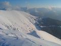 Blick nach Sden in die Wlzer Tauern.