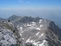 Der Ramsauer Klettersteig fhrt ber diesen Gratverlauf von rechts unten nach links oben zur Scheichenspitze