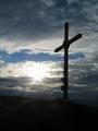 Zum zweiten Mal heute am Lackenkogel - die Sonne wird bald untergehen