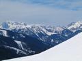 Links der Hochknig - rechts das Tennengebirge