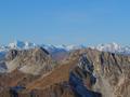 Zoom-Blick zum Groglockner (links) und Wiesbachhorn (rechts)