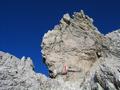 Auf den letzten 100 Hhenmetern gibt es leichte Kletterstellen - lediglich die letzten paar Meter sind durch Drahtseile gesichert.