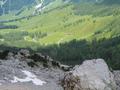 Tiefblick zur Wallehenhtte auf der Sulzenalm