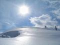 Der Schnee glnzt in der Sonne