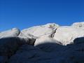 Nur selten sind die Felsen in dieser Gegend so glatt ...
