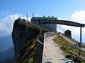 Bei der Himmelspforthtte - Blick zu unserem Hotel Schafbergspitze - steil bricht der Schafberg nach Norden ab