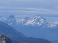 Zoom-Blick nach Nordwesten zu Spitzmauer (links) und Groen Priel (rechts)