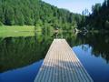 Beim idyllischen und um diese Tageszeit noch sehr ruhigen Sommersbergsee