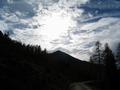 Schne Wolken-Licht-Stimmung ber dem Schusterstuhl. Wenn der Wind nicht blst, ist es angenehm warm.