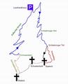 Tour-Verlauf: Sattental / Leonhardkreuz - Schladminger Alm - Schladminger Trl - Nordgrat - Spateck - Schusterstuhl - Suleck - Schneetalrcken - Schneetalalm - Sattental Almen - Leonhardkreuz
