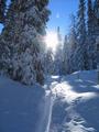 Kurz vor der Stoderalm blinzelt die Sonne durch