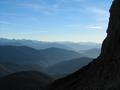 Fernblick nach Sdwesten in die Hohen Tauern.
