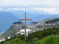 Das Gipfelkreuz am Bruningzinken wurde erst 2004 errichtet - dementsprechend ist es in den Karten noch nicht verzeichnet.