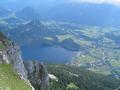 Tiefblick hinunter nach Altaussee mit dem gleichnamigen See - auch mir sagt man ja auch nach, ein Altausseer zu sein - nicht wegen meiner Herkunft sondern vielmehr wegen meines Aussehens