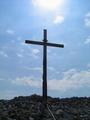 Beim Gipfelkreuz am Bleikogel, welches ...