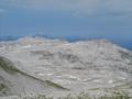 Fernblick Richtung Nordwesten ber das de, karstige Plateau