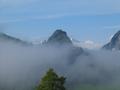 Blick nach Sden - im Hintergrund die schneebedeckten Gipfel der Wlzer Tauern