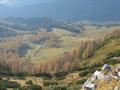 Tiefblick von der Eiskarlschneid zur Sulzenalm ...
