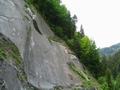 Ein letzter Blick die Wand hinauf, bevor es wieder hinunter zum Parkplatz geht