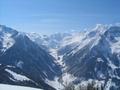 Blick nach Sden ins Fuscher Tal und Ferleiten Tal in die Bergwelt der hohen 3000-er.