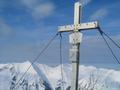 Beim aussichtsreichen Gipfelkreuz