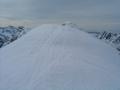 Am unschwierigen Rcken zur Lungauer Kalkspitze (Gipfelkreuz im Hintergrund)