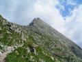 Beim Abstieg - ein Blick zurck zur Planspitze ...