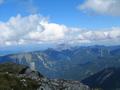 Fernblick nach Norden zum markanten Traunstein, ehe es ins obersterreichische Flachland geht.