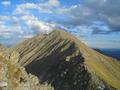 ... unterwegs blickt man immer wieder gerne zurck auf die Rettlkirchspitze - im Bild ist die Abstiegsroute ber den Nordwestgrat (rechts) gut erkennbar ...