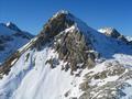 Bei der Abfahrt ber die Felsen vom Nordostrcken des Eselstein (rechts im Schatten) am 15.04.2005 habe ich meine bis dahin unversehrten Tourenschi in 