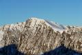Blick nach Nordwesten zum Pleschnitzzinken. ber den schneebedeckten Ostrcken waren Schi-Aufstiegsspuren (Spitzkehren) erkennbar.